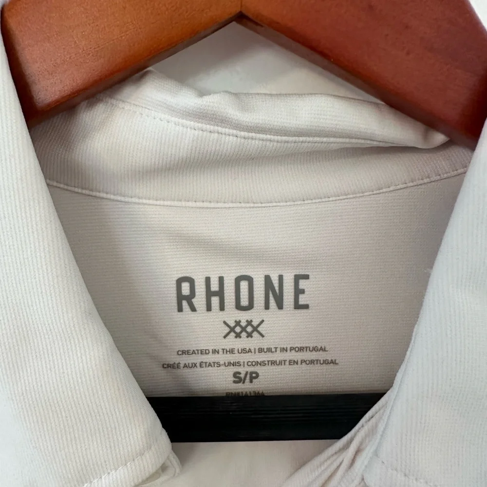 RHONE white button down classic fit dress shirt size small